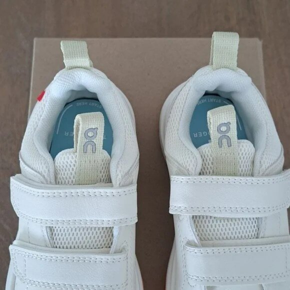 On THE ROGER Kids - Color: Ivory / Orange - Size: Kid 10.5 - Picture 4 of 9